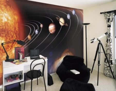 Solar System Wall Decal Mural Gift Idea