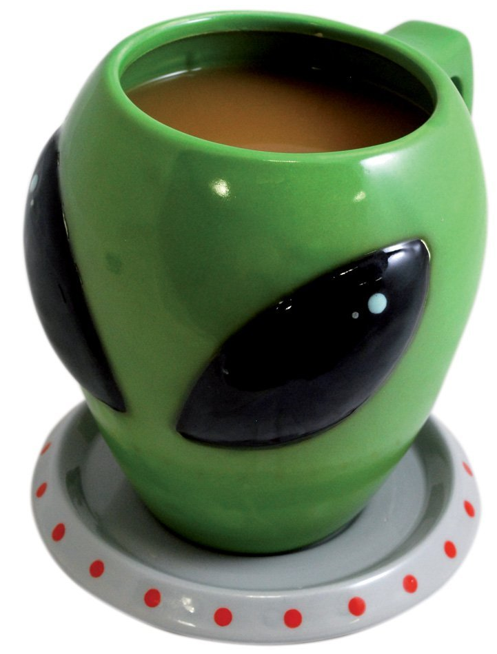UFO Wisconsin Store Alien Head Coffee Mug Gift Idea